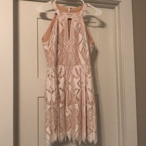 BCBG Maxazaria white lace dress